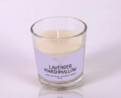 KLYV Lavender Marshmallow Scented Candle