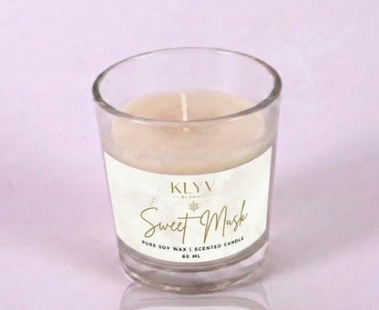 KLYV Sweet Musk Scented Candle