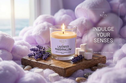 KLYV Lavender Marshmallow lifestyle